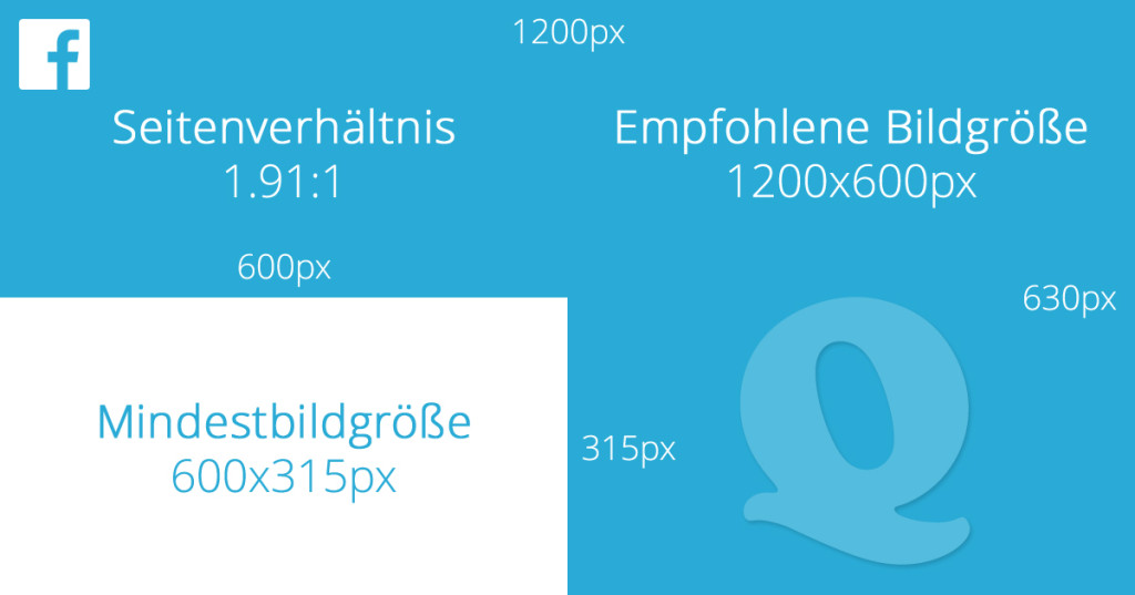 Facebook-Bildgrößen für Links im Newsfeed