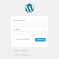 WordPress Login ins Backend unter wp-login.php